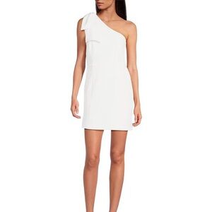 Gianni Bini White One-Shoulder Dress